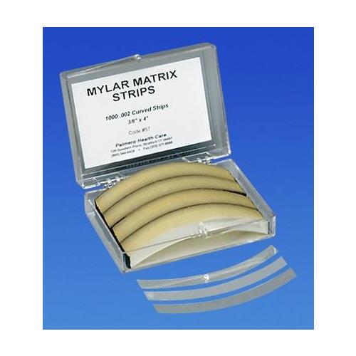Palmero Sales 58 Mylar Matrix Strips Anterior Curved .375 Palmero Sales 58 Mylar Matrix Strips Anterior Curved .375